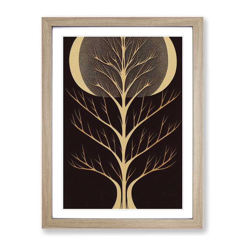 Alpen Home XV1022768X Art Deco Tree No.2 Picture Frame Graphic Art